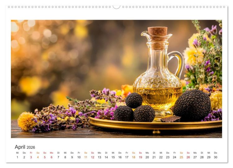 Produktbild: K&uuml;chenkalender - &Ouml;L-Welten (Wandkalender 2026 DIN A2 quer), CALVENDO Monatskalender
