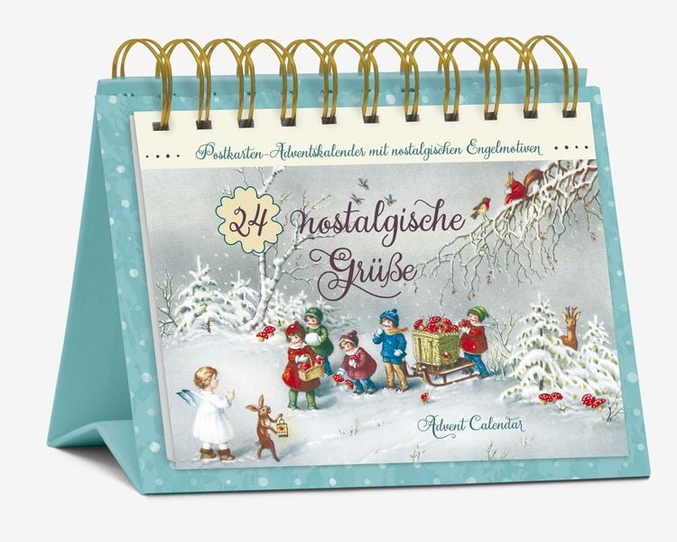 Produktbild: Postkarten-Adventskalender "24 nostalgische Gr&uuml;&szlig;e"