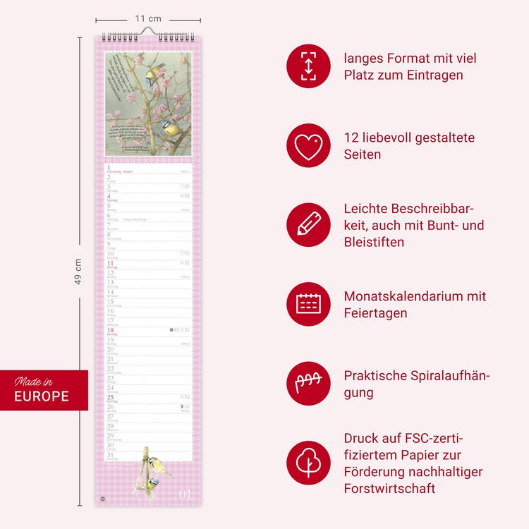 Produktbild: Marjolein Bastin: Die bunte Vogelwelt Langplaner 2026