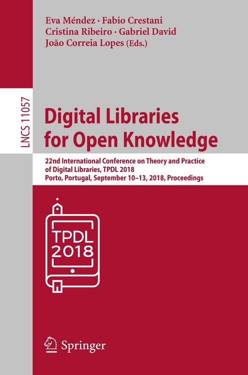 Produktbild: Digital Libraries for Open Knowledge