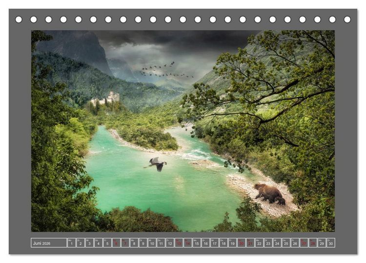 Produktbild: Uraltes Land (Tischkalender 2026 DIN A5 quer), CALVENDO Monatskalender
