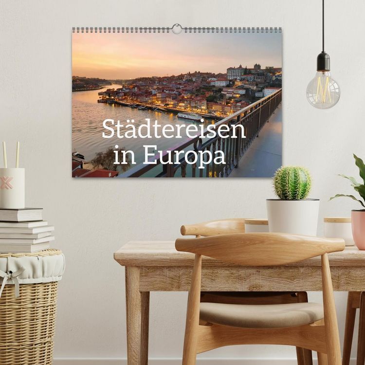 Produktbild: St&auml;dtereisen in Europa (Wandkalender 2026 DIN A3 quer), CALVENDO Monatskalender