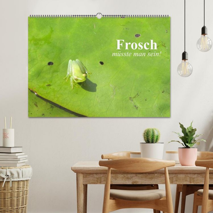 Produktbild: Frosch m&uuml;sste man sein! (Wandkalender 2026 DIN A2 quer), CALVENDO Monatskalender