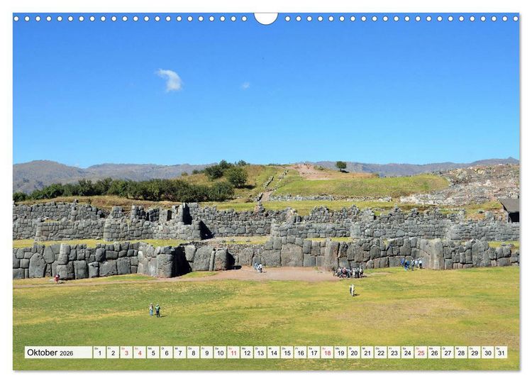Produktbild: Inkabauten in PERU, Bauwerke eines gro&szlig;en Reiches (Wandkalender 2026 DIN A3 quer), CALVENDO Monatskalender