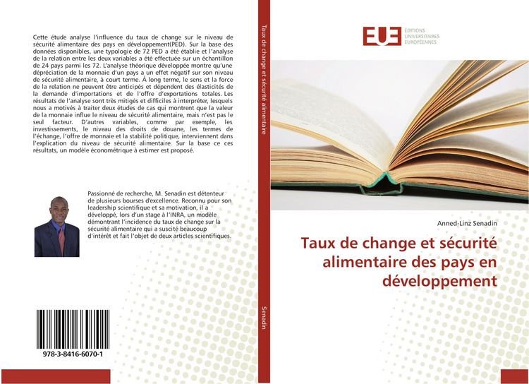 Produktbild: Taux de change et s&eacute;curit&eacute; alimentaire des pays en d&eacute;veloppement