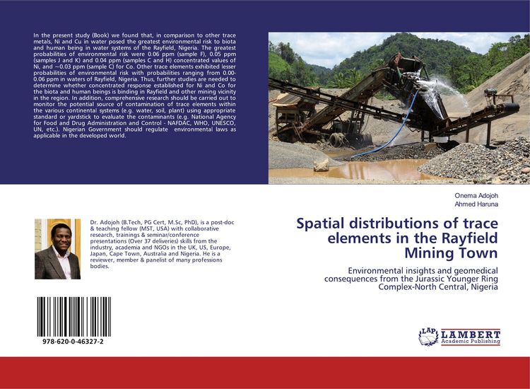 Produktbild: Spatial distributions of trace elements in the Rayfield Mining Town