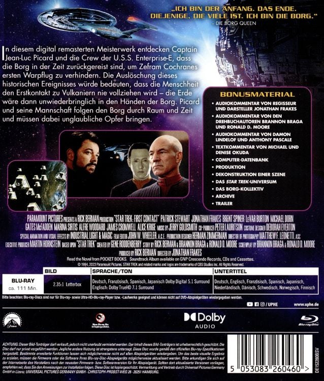 Produktbild: STAR TREK VIII - Der erste Kontakt