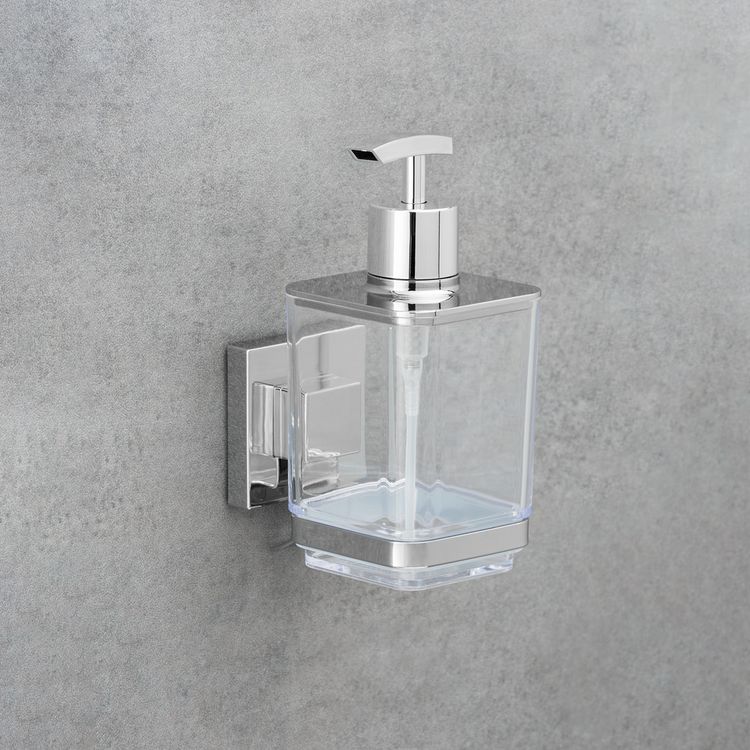 Produktbild: Vacuum-Loc&reg; Seifenspender Mod. Quadro Edelstahl, Befestigen ohne bohren