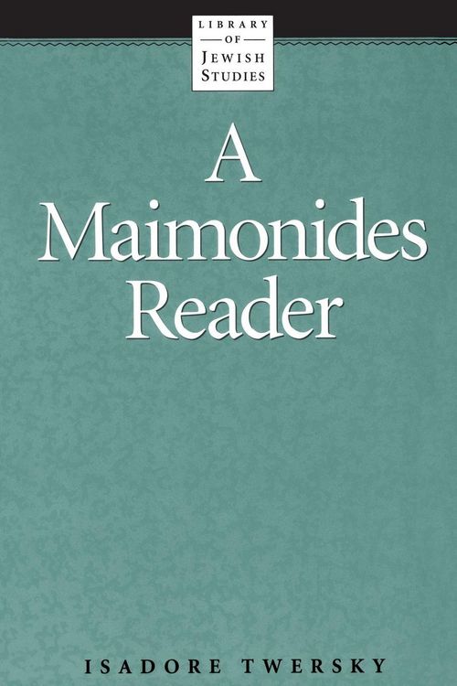 Produktbild: A Maimonides Reader