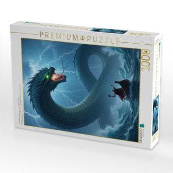 Produktbild: CALVENDO Puzzle J&ouml;rmungandr, weltumspannende Midgardschlange | 1000 Teile Lege-Gr&ouml;&szlig;e 64x48cm Foto-Puzzle f&uuml;r gl&uuml;ckliche Stunden