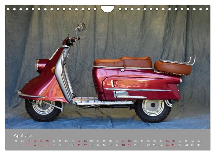Produktbild: Heinkel Tourist 103-A2 Ein Freund f&uuml;rs Leben (Wandkalender 2026 DIN A4 quer), CALVENDO Monatskalender