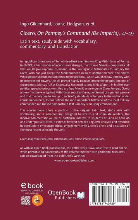 Produktbild: Cicero, on Pompey's Command (de Imperio), 27-49