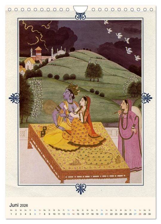 Produktbild: Indische Miniaturen (Wandkalender 2026 DIN A4 hoch), CALVENDO Monatskalender