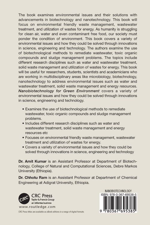 Produktbild: Nanobiotechnology for Green Environment