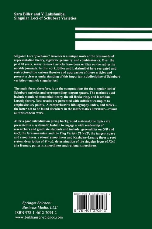 Produktbild: Singular Loci of Schubert Varieties