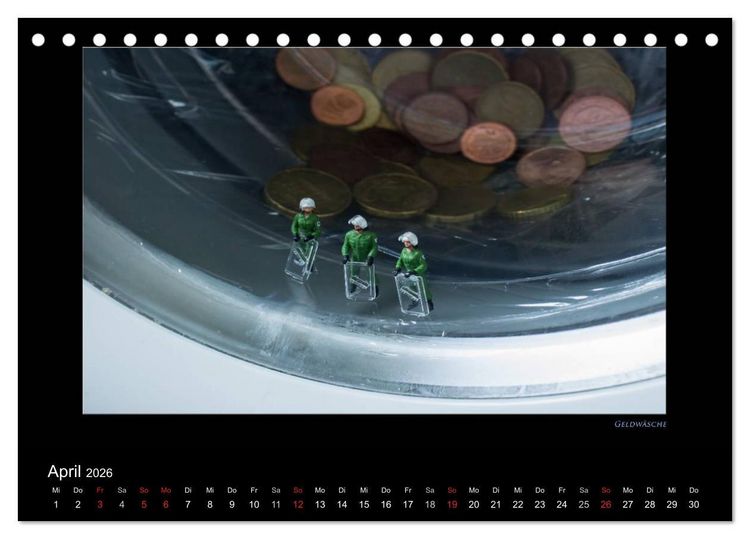 Produktbild: Polizeieins&auml;tze, in der gro&szlig;en Welt (Tischkalender 2026 DIN A5 quer), CALVENDO Monatskalender