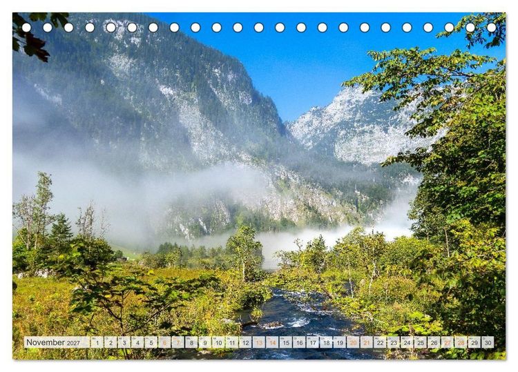 Produktbild: Berchtesgadener Land - Welt der Berge und Seen (Tischkalender 2027 DIN A5 quer), CALVENDO Monatskalender