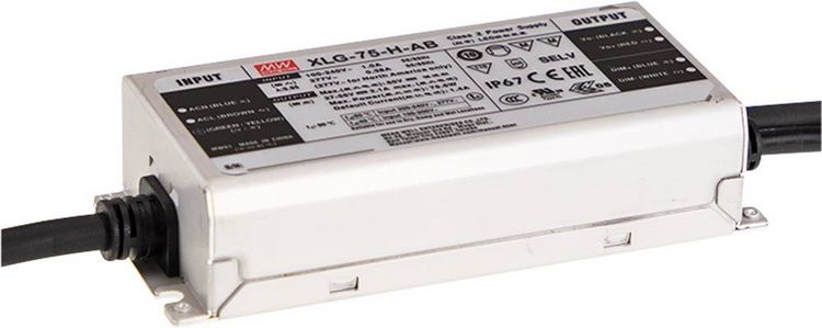 Produktbild: MEAN WELL MW XLG-75-H-A LED-Treiber Konstantleistung 75W 1300 - 2100mA 27 - 56 V/DC PFC-Schaltkreis, einstellbar, &Uuml;berlastschutz