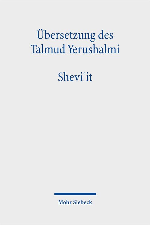 Produktbild: &Uuml;bersetzung des Talmud Yerushalmi