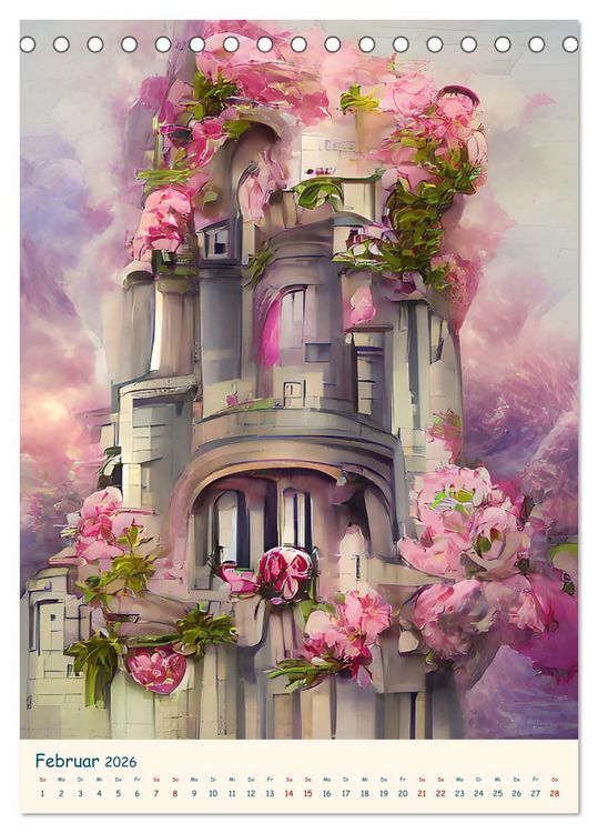 Produktbild: Colors of Dreams - AI-ART (Tischkalender 2026 DIN A5 hoch), CALVENDO Monatskalender
