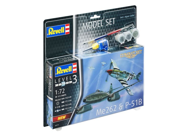 Produktbild: Modellbau Model Set Combat Set Me262 & P-51B Mustang