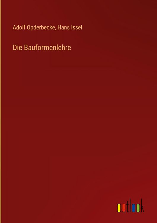 Produktbild: Die Bauformenlehre