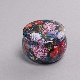 Produktbild: Duftkerze Blumenbouquet petrol