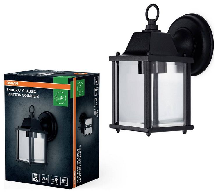 Produktbild: OSRAM HOMELIGHTING ENDURA Classic Lantern Square S E27 4099854447440 LED-Au&szlig;enwandleuchte