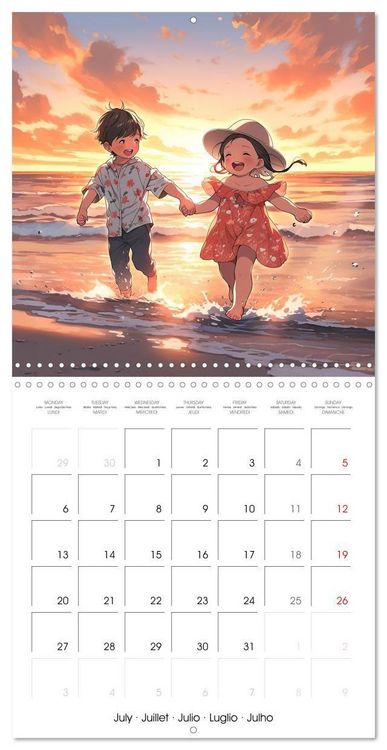 Produktbild: Manga - Time (Wall Calendar 2026 12 &times; 12 Inch) CALVENDO 12 Month Wall Calendar