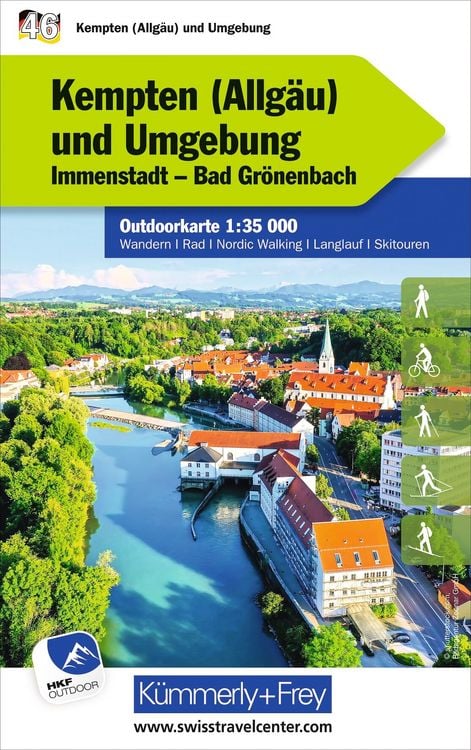 Produktbild: K&uuml;mmerly+Frey Outdoorkarte Deutschland 46 Kempten (Allg&auml;u) u