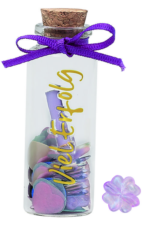 Produktbild: Geschenkgl&auml;schen mit Botschaft