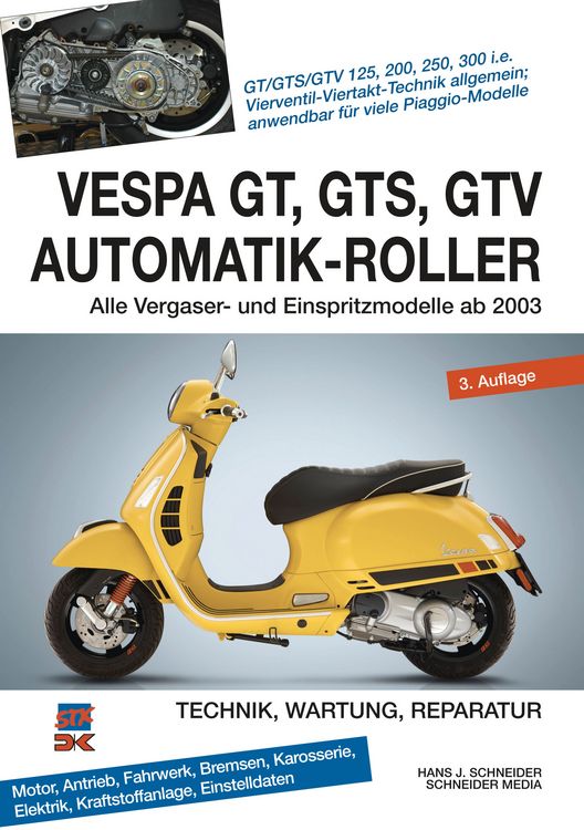 Produktbild: Vespa GT, GTS, GTV Automatik-Roller