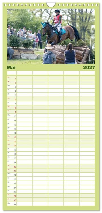 Produktbild: Familienplaner 2027 - Die Buschreiter mit 5 Spalten (Wandkalender, 21 x 45 cm) CALVENDO