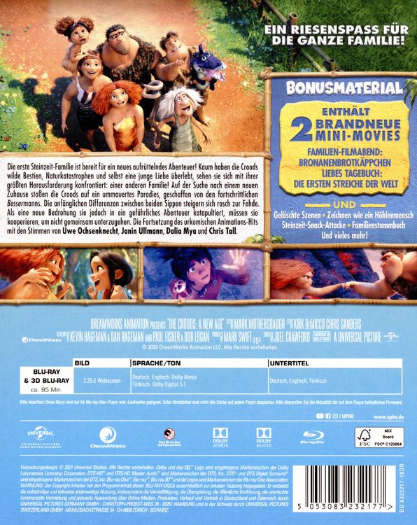 Produktbild: Die Croods - Alles auf Anfang (+ Blu-ray 2D)