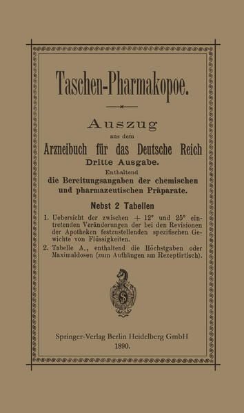 Produktbild: Taschen-Pharmakopoe