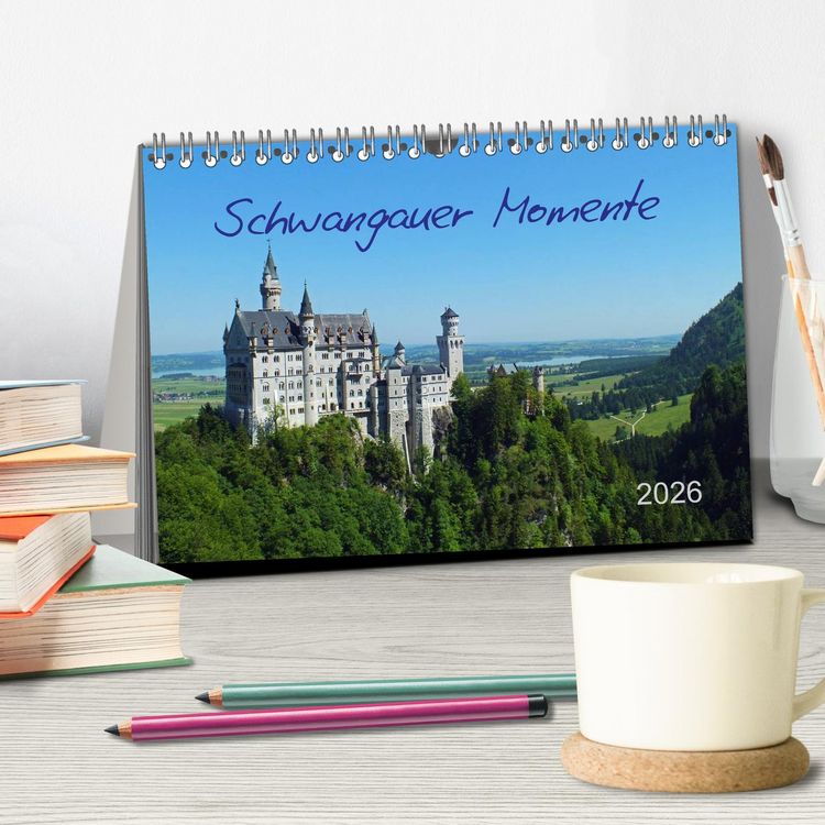 Produktbild: Schwangauer Momente (Tischkalender 2026 DIN A5 quer), CALVENDO Monatskalender