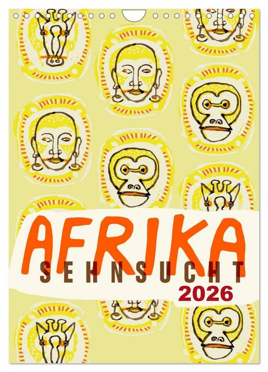 Produktbild: Afrika-Sehnsucht 2026 (Wandkalender 2026 DIN A4 hoch), CALVENDO Monatskalender
