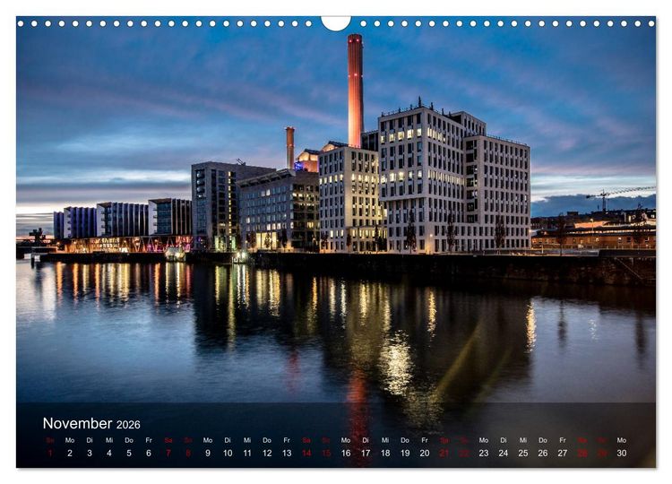 Produktbild: Frankfurt city view (Wandkalender 2026 DIN A3 quer), CALVENDO Monatskalender
