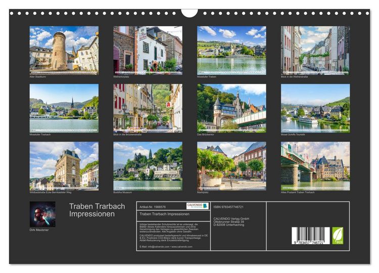 Produktbild: Traben Trarbach Impressionen (Wandkalender 2026 DIN A3 quer), CALVENDO Monatskalender
