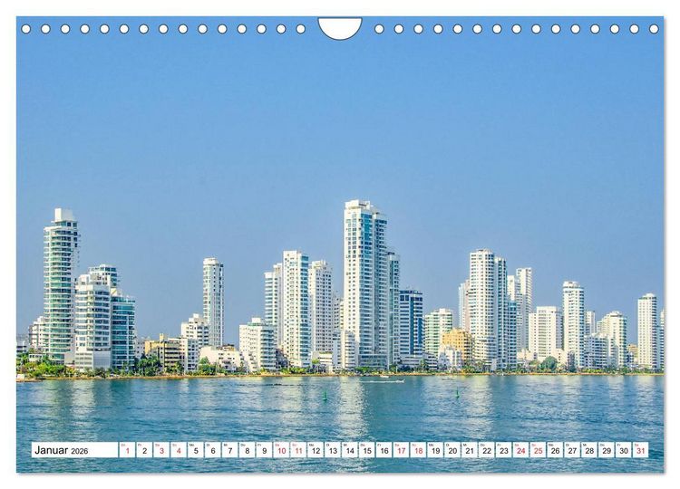 Produktbild: Traumziele Mittelamerikas - Costa Rica, Panama und Kolumbien (Wandkalender 2026 DIN A4 quer), CALVENDO Monatskalender