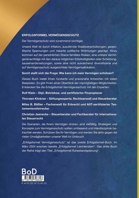 Produktbild: Erfolgsformel Verm&ouml;gensschutz