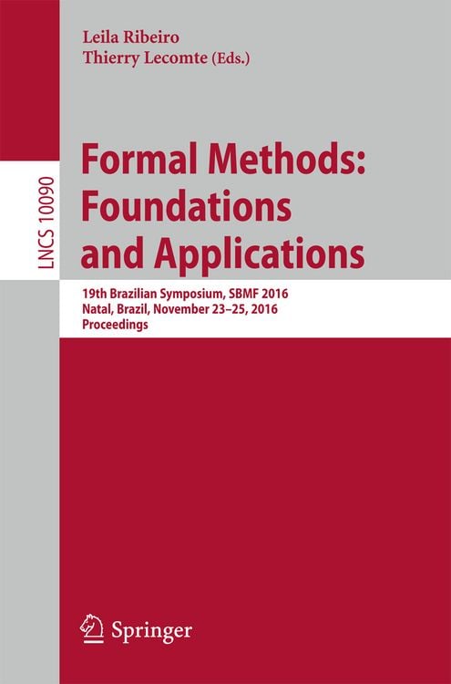 Produktbild: Formal Methods: Foundations and Applications