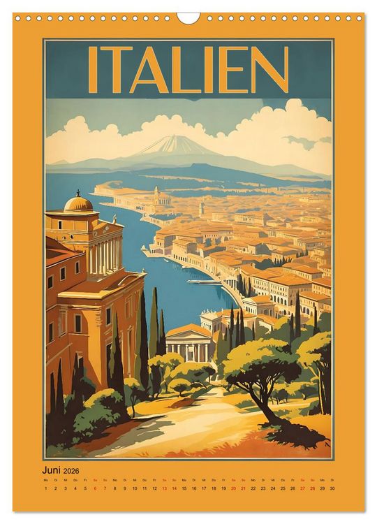 Produktbild: World Travel Poster - nostalgische Reise um die Welt (Wandkalender 2026 DIN A3 hoch), CALVENDO Monatskalender