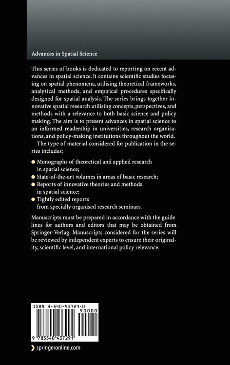 Produktbild: Advances in Spatial Econometrics