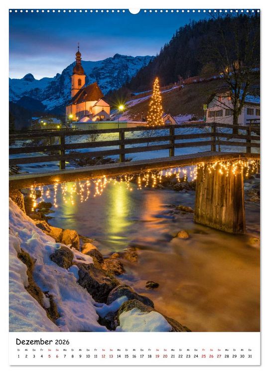 Produktbild: Willkommen im Berchtesgadener Land (hochwertiger Premium Wandkalender 2026 DIN A2 hoch), Kunstdruck in Hochglanz