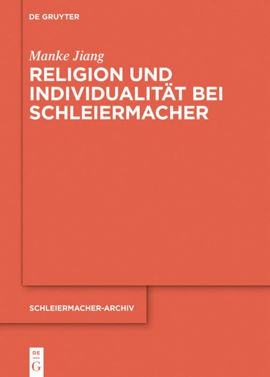 Produktbild: Religion und Individualit&auml;t bei Schleiermacher