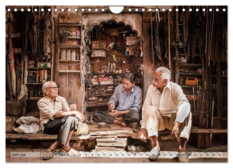 Produktbild: Alltag in Indien (Wandkalender 2026 DIN A4 quer), CALVENDO Monatskalender