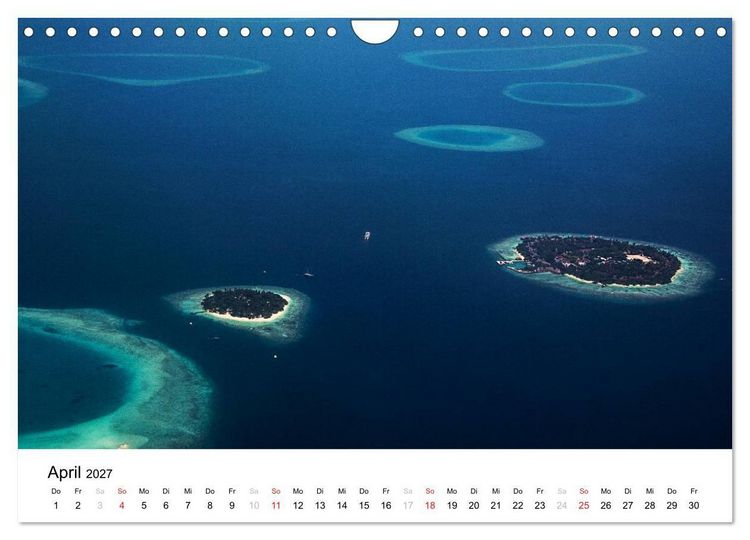 Produktbild: Malediven - Das Paradies im Indischen Ozean I (Wandkalender 2027 DIN A4 quer), CALVENDO Monatskalender