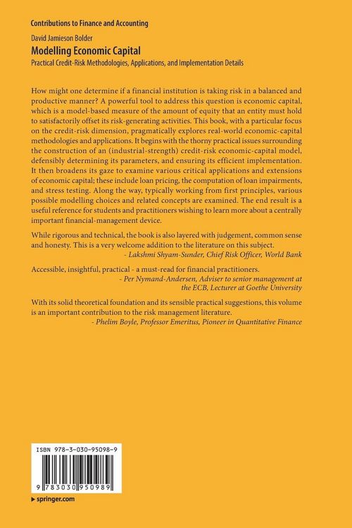 Produktbild: Modelling Economic Capital