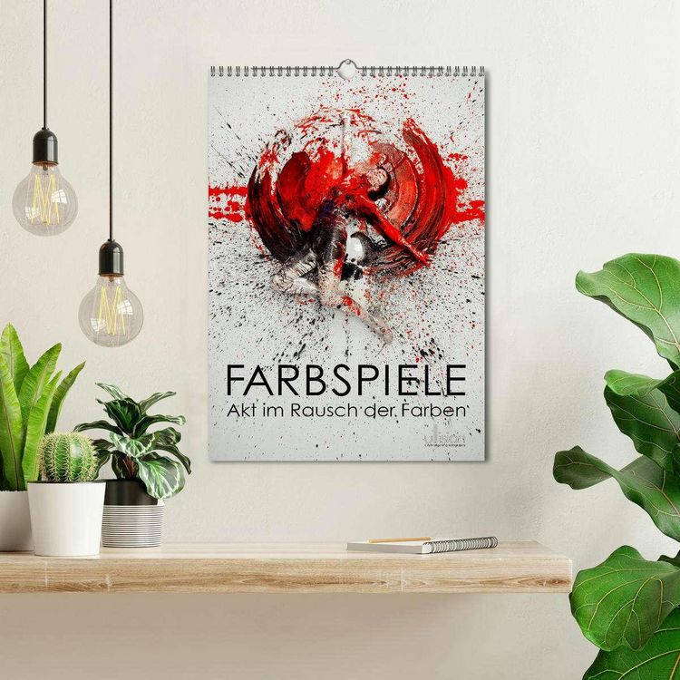 Produktbild: Farbspiele - Akt im Rausch der Farben (Wandkalender 2026 DIN A3 hoch), CALVENDO Monatskalender